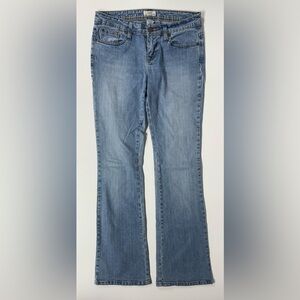 Vtg Y2K 00s Low Rise Denim Jeans SO Light Blue Bootcut Women 5 Tall (30x34)